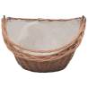 Durable Firewood Basket with Handle | 60x44x55 cm Natural Willow