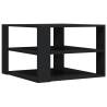 Elegant Black Coffee Table - 59.5x59.5cm Engineered Wood