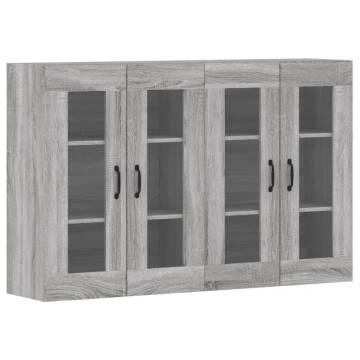 Wall Mounted Cabinets - 2 pcs Grey Sonoma Engineered Wood