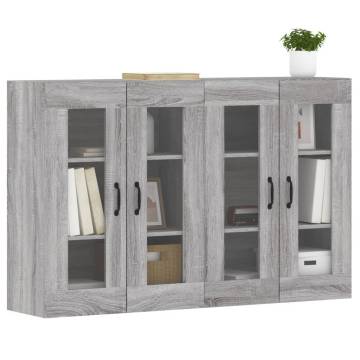 Wall Mounted Cabinets - 2 pcs Grey Sonoma Engineered Wood