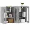 Wall Mounted Cabinets - 2 pcs Grey Sonoma Engineered Wood