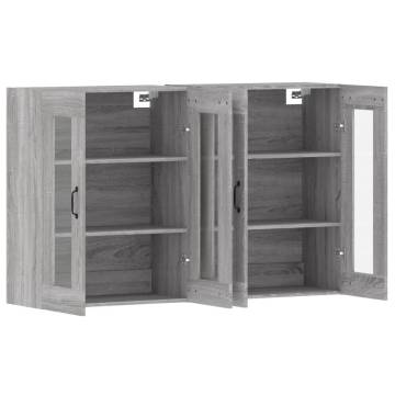 Wall Mounted Cabinets - 2 pcs Grey Sonoma Engineered Wood