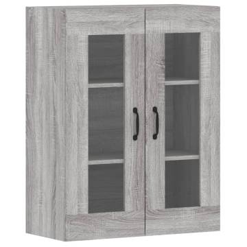 Wall Mounted Cabinets - 2 pcs Grey Sonoma Engineered Wood