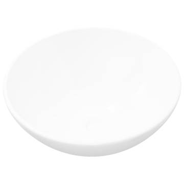 Stylish White Round Ceramic Bathroom Sink Basin - HipoMarket