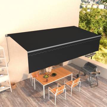 Manual Retractable Awning 6x3m Anthracite | Hipomarket