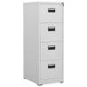 Filing Cabinet Light Grey 46x62x133 cm Steel Colour light grey Size 46 x 62 x 133 cm Quantity in Package 1 