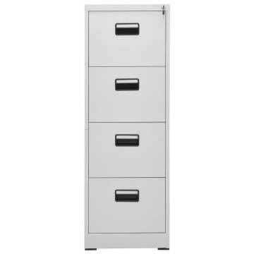 Light Grey Filing Cabinet | Durable Steel Storage Solution