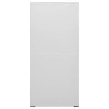 Light Grey Filing Cabinet | Durable Steel Storage Solution