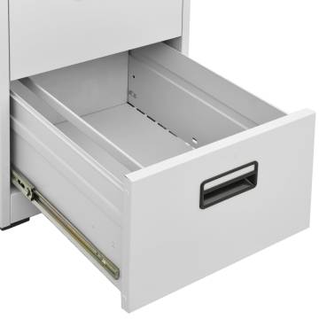 Light Grey Filing Cabinet | Durable Steel Storage Solution