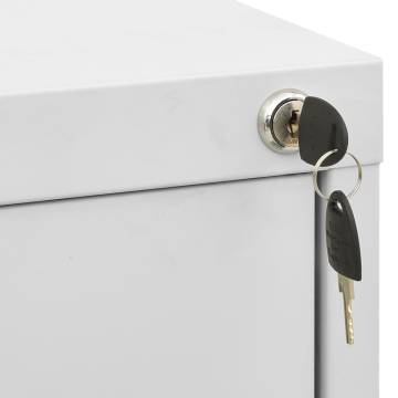 Light Grey Filing Cabinet | Durable Steel Storage Solution