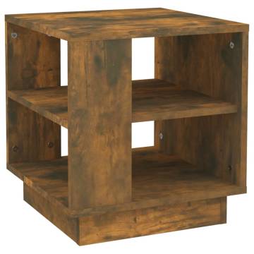 Modern Smoked Oak Coffee Table | 40x40x43 cm - Hipomarket