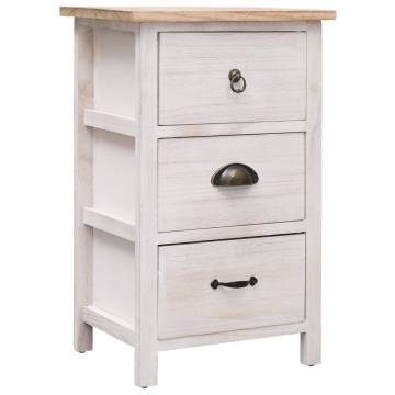 Stylish Side Cabinet 35x25x57 cm - Paulownia Wood