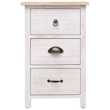 Stylish Side Cabinet 35x25x57 cm - Paulownia Wood