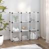 Storage Cube Organiser with 9 Transparent PP Cubes