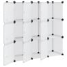 Storage Cube Organiser with 9 Transparent PP Cubes