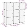 Storage Cube Organiser with 9 Transparent PP Cubes