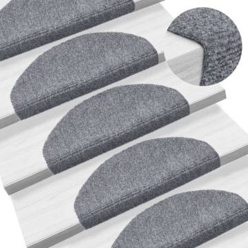 Self-adhesive Stair Mats 5 pcs Light Grey | Hipomarket