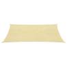 Beige Sunshade Sail 160g/m² - 6x7m HDPE for Outdoor Spaces