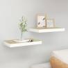 Floating Wall Shelves 2 pcs Oak and White 50x23x3.8 cm MDF Colour oak and white Size 50 x 23 x 3.8 cm Quantity in Package 2 Number of Pieces 1 