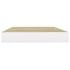 Floating Wall Shelves - Oak & White | 2 pcs MDF | hipomarket.co.uk