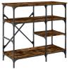 Baker's Rack Smoked Oak - Stylish Storage Solution