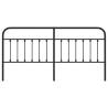 Black Metal Headboard 193 cm - Stylish & Sturdy Design