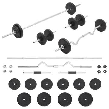 30 kg Barbell and Dumbbell Set - Versatile Workout Solution