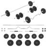 Barbell and Dumbbell Set 30 kg Weight 30 kg Model straight bar + super curl bar + dumbbell bar Number of 1 