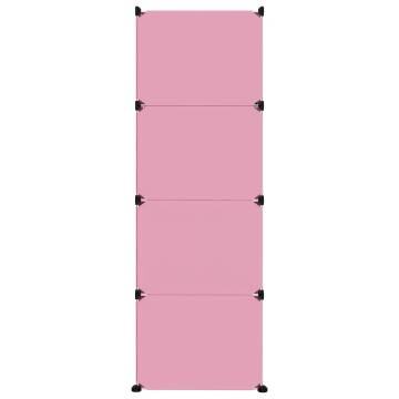 Cube Storage Cabinet for Kids - 12 Cubes Pink PP | HipoMarket