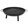 Fire Pit 67.5x58x22.5 cm Steel Colour black Size 67.5 x 58 x 22.5 cm 