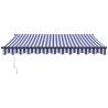 Retractable Awning Blue & White 3.5x2.5m - Durable & Stylish