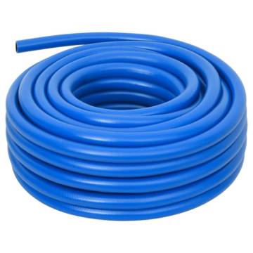 Durable 50m Air Hose Blue 0.7" PVC for Compressors | Hipomarket