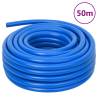 Durable 50m Air Hose Blue 0.7" PVC for Compressors | Hipomarket