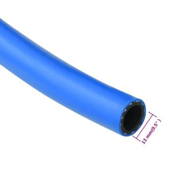 Durable 50m Air Hose Blue 0.7" PVC for Compressors | Hipomarket