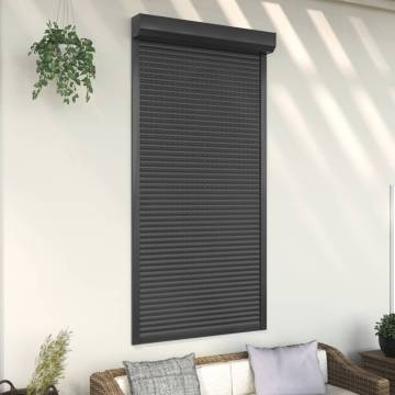 Aluminium Roller Shutter 110x220 cm - Anthracite | HipoMarket