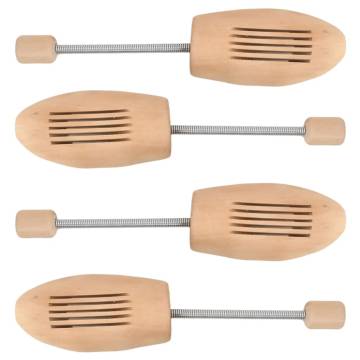 Shoe Trees 2 Pairs EU 43-46 - Solid Wood Lotus | Hipo Market