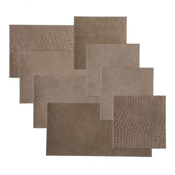 WallArt Leather Tiles Argyle Smokey Taupe - 32 pcs | Hipomarket