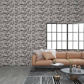 3D Dark Grey Brick Wall Panels - 10 pcs EPS | HipoMarket