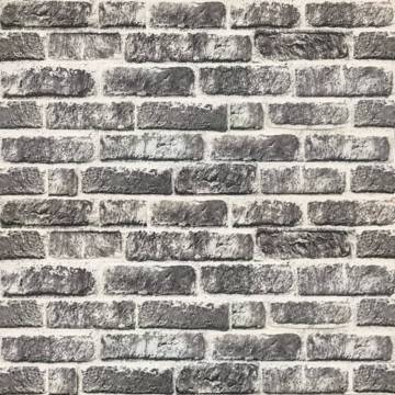 3D Dark Grey Brick Wall Panels - 10 pcs EPS | HipoMarket