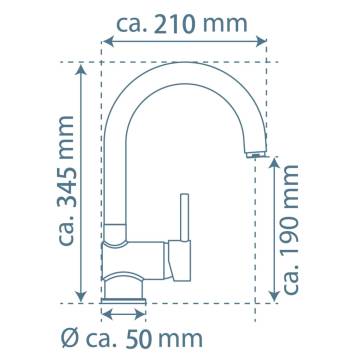 EISL FUTURA Black-Chrome Sink Mixer | Stylish & Functional