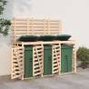 Triple Wheelie Bin Storage Solid Wood Pine Colour natural pine Number of bins 1 