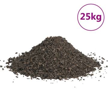 Basalt Gravel 25 kg - Natural Black Aquarium Substrate