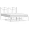 White Metal Bed Frame King Size 150x200 cm - Elegant Design