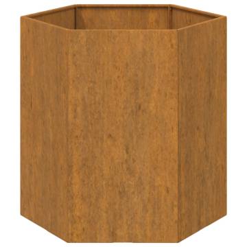 Planter Rusty 40x40x45 cm Corten Steel - Durable & Stylish