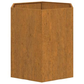 Planter Rusty 40x40x45 cm Corten Steel - Durable & Stylish