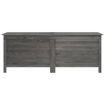 Garden Storage Box Anthracite - Solid Fir Wood 150x50x56.5 cm