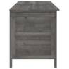 Garden Storage Box Anthracite - Solid Fir Wood 150x50x56.5 cm