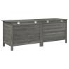 Garden Storage Box Anthracite - Solid Fir Wood 150x50x56.5 cm