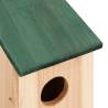 10 Pcs Bird Houses - Solid Firwood Garden Decor | HipoMarket UK