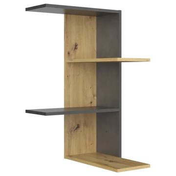 FMD Artisan Oak Corner Shelf - Stylish Wall Storage Solution